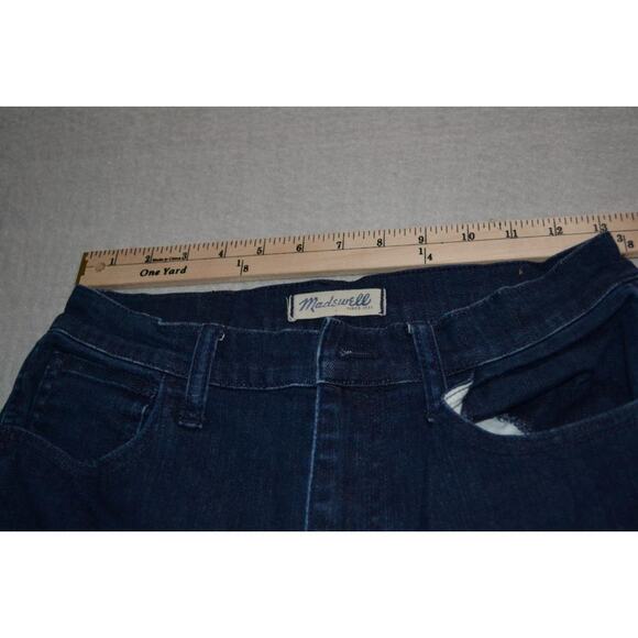 40255 Madewell Jeans 10 Inch High Riser Skinny Blue Size 28 X 27 Womens - Picture 7 of 13